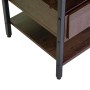 Mobiletto Mudra 1 cassetto in legno noce e nero 40x40h50 cm_7