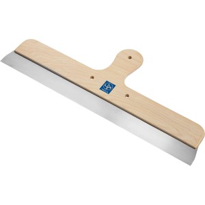 Spatola LUX in acciaio inox, 50 cm, per lavori di muratura e piastrellatura.