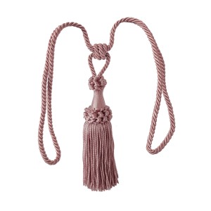 Fermaglio per tende t.b.t. rosa per tende in tessuto, dettaglio.