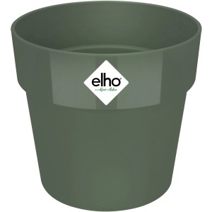 Vaso per fiori Elho B.for Original Mini, Ø 13cm, verde foglia. Piccolo portavaso impermeabile per interni.