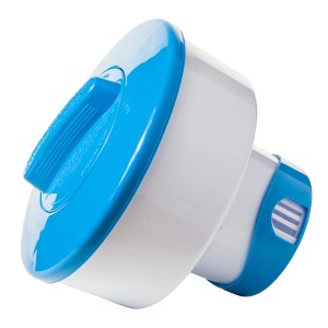 Galleggiante dosatore di cloro Summer Fun per pastiglie da 200g, estensibile, per un rilascio uniforme.