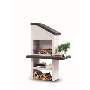 Barbecue a carbonella Palazzetti Dubai griglia 68x40 cm in cemento