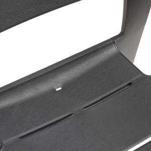 Sedia da giardino senza cuscino con braccioli Julie grafite