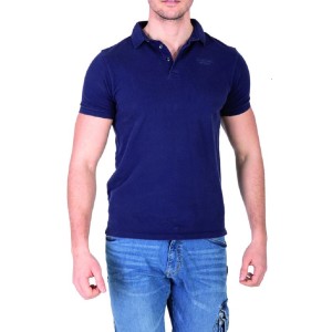 Polo da lavoro da uomo t.b.t. blu scuro.