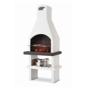 Barbecue a carbonella Palazzetti Pistoia griglia 67x40 cm in cemento