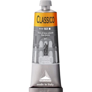 Tubo di colore ad olio Classico, tonalità Terra di Siena, di Maimeri. Ideale per artisti.