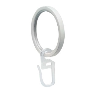 t.b.t. Anello per tenda con gancio in plastica per bastoni per tende