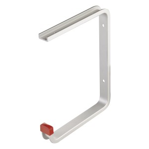 Gancio a U per soffitto, 175x220x165 mm, in alluminio, con cappuccio in gomma.