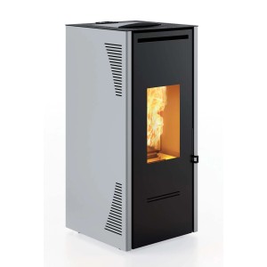 Stufa a pellet canalizzata Invicta Talo Plus 11,6 kW grigio