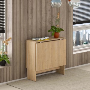 Tavolo pieghevole salvaspazio Artemio rovere 130x76x74 cm