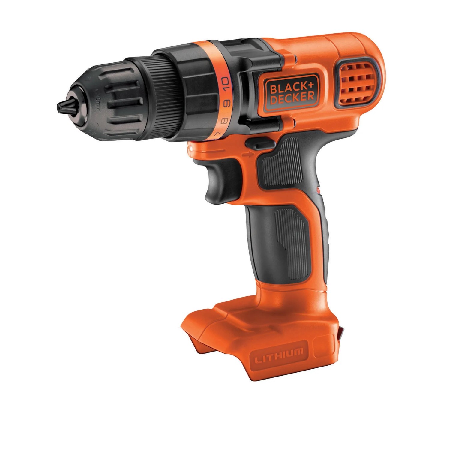 Avvitatore a batteria Black+Decker BDCDD18N Solo, 18V, arancio/nero.