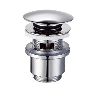 Raccordo di scarico cromato per lavabo, accessorio sifone.