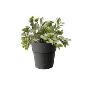 Vaso per piante plastica riciclata Grafite Ø 15 cm