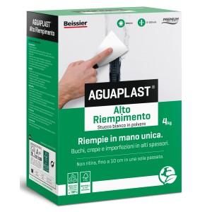 AGUAPLAST Alto Riempimento, stucco speciale per riempire buchi e crepe.