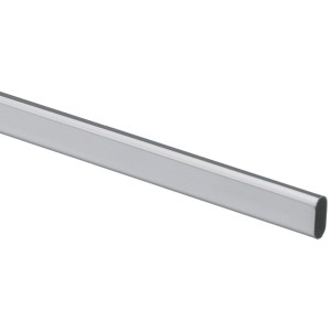 Tubo appendiabiti ovale Hettich, 900 mm, acciaio, grigio argento, per accessori mobili.