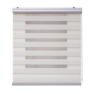 t.b.t. tenda a rullo bianca con strisce orizzontali per decorazione finestra.