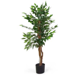 Pianta artificiale in plastica ficus h120 cm