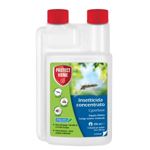 Antizanzare concentrato in flacone, adatto per il controllo delle zanzare.