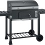 Barbecue a carbone Jamestown Jaxon XL con griglia modulare e tavolini laterali.