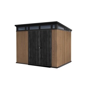 Casetta da giardino in PVC Keter Pent sp. 20 mm marrone chiaro 6 m²