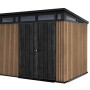 Casetta da giardino in plastica Keter Pent sp. 20 mm marrone chiaro 6 m²