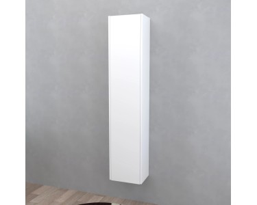 Colonna bagno con 1 anta 34x162x25 cm bianco lucido