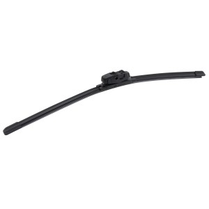 Spazzola tergicristallo nera t.b.t. per auto, primo piano.