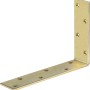 Angolare per travi zincato giallo 240x160x50 mm per costruzioni leggere in legno.