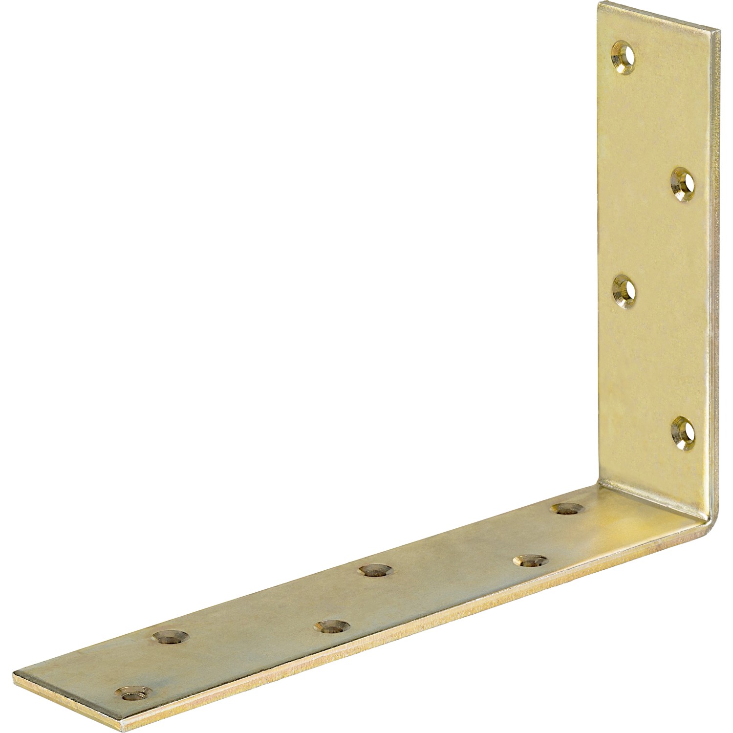 Angolare per travi zincato giallo 240x160x50 mm per costruzioni leggere in legno.