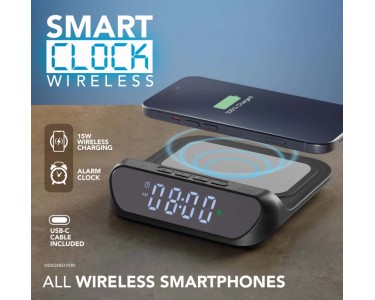 Radio Sveglia DAB/DAB+/FM Inscabin C1 | Con Bluetooth E Grande Schermo LED | Altoparlante Portatile Per Camera