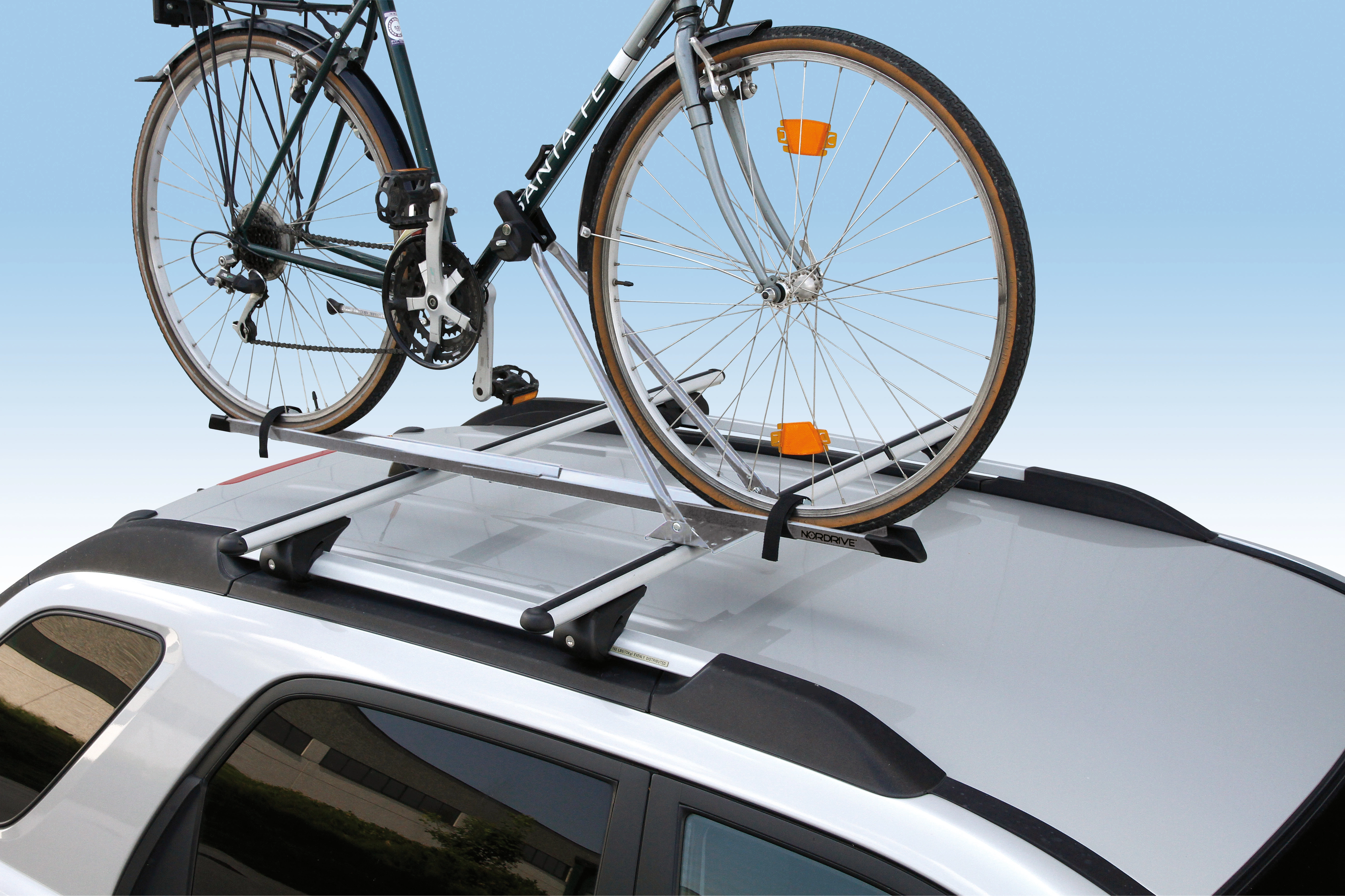 Nordrive porta bicicletta da tetto in acciaio Bike - One