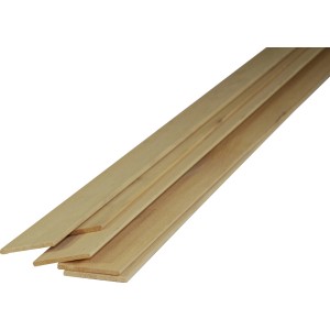 Listelli in legno piallato, colore legno chiaro, per interni e decorazioni.