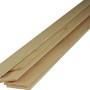 Listelli in legno piallato, colore legno chiaro, per interni e decorazioni.
