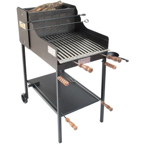 Barbecue a carbonella t.b.t. con ripiano e spiedini.