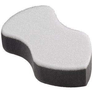 Spugna OBI con profilo angolare per la cura dell'auto, forma ergonomica, bicolore.
