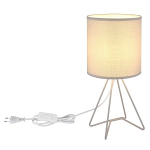 Lampada da tavolo in metallo Tamian Globo 160x345 mm grigio
