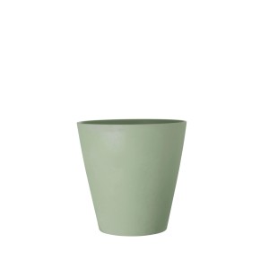 Coprivaso plastica riciclata Ø 15 cm verde pastello