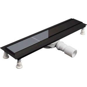 Canaletta scarico universale Idrostile alluminio 70 cm nero