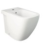 Bidet bianco sospeso.