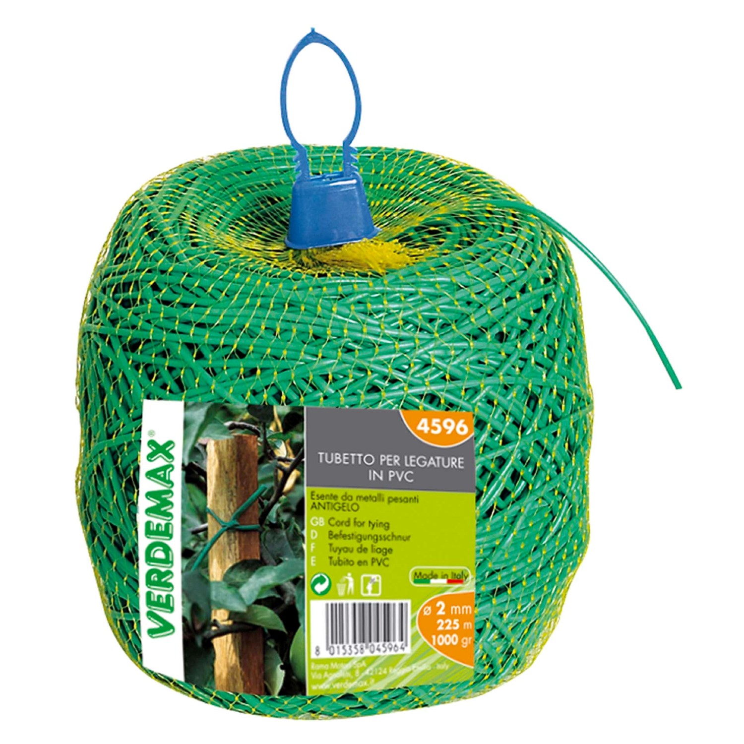 Tubetto Per Legature A Gomitolo In Gomma PVC - Diametro 4 Mm - 115 Mt - Per Giardino, Piante, Alberi, Vite, Vigna(Gomitolo 4mm - Foto 3