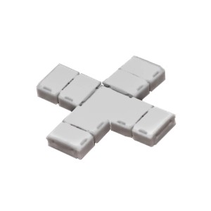 Connettore per strisce LED, a T, grigio.