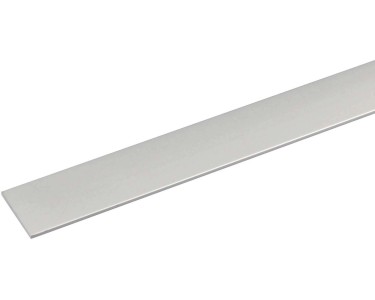 Profilo piatto 1 m 25x5 mm alluminio argento