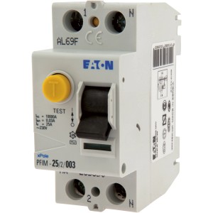 Interruttore differenziale t.b.t. Eaton (salvavita).