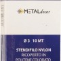 Filo per stendere blu in nylon, Ø 3 mm, lunghezza 10 m.