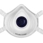t.b.t. maschera di protezione, maschera FFP3 con valvola, bianca.
