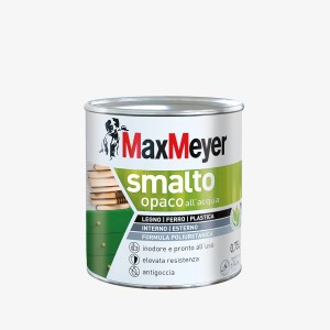 Smalto colorato Max Meyer, per legno, ferro e plastica.