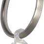 Anello per tenda Mydeco in acciaio inox con gancio in plastica per bastoni per tende (Ø 2,5 cm).