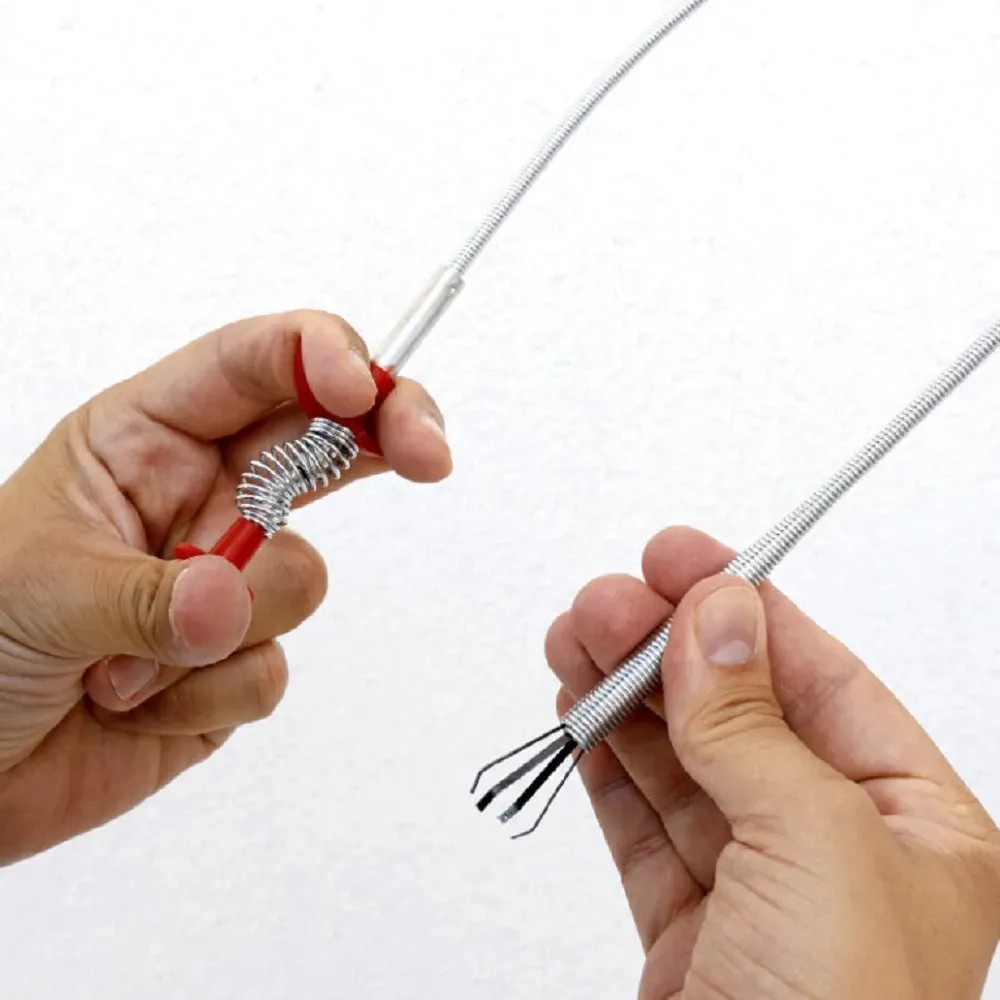 2 Pinze Flessibili Per Sturare Scarichi - 90 Cm E 160 Cm Con Artigli - Foto 5