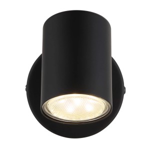 Faretto Globo Walters 80x105 mm nero satinato