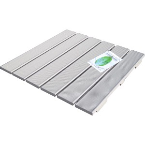 t.b.t. Tappetino doccia in plastica grigia, accessori per docce.